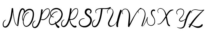 Angista Later Font UPPERCASE