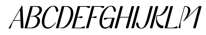 Angkola Italic Font UPPERCASE