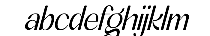 Angkola Italic Font LOWERCASE