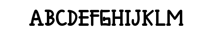 Angry Bull Regular Font UPPERCASE