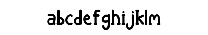 AngryBull-Regular Font LOWERCASE