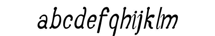 Anguillette Italic Bold Font LOWERCASE