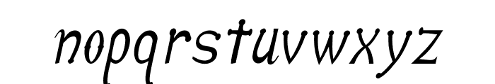 Anguillette Italic Bold Font LOWERCASE