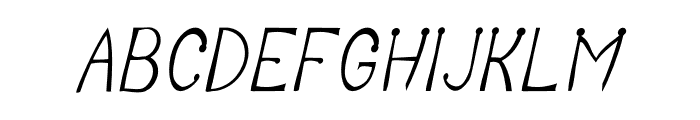 Anguillette Italic Font UPPERCASE