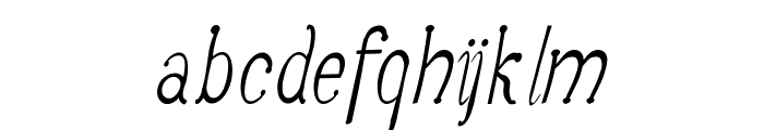 Anguillette Italic Font LOWERCASE