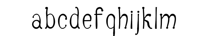 Anguillette Font LOWERCASE