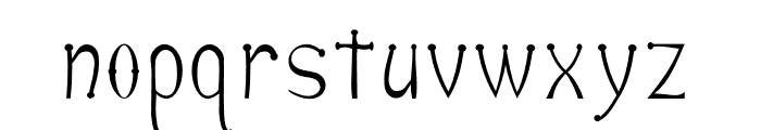 Anguillette Font LOWERCASE