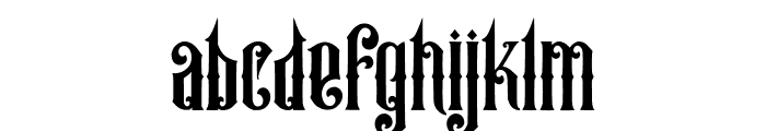 Anguish Font LOWERCASE