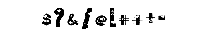 Animal Party Font OTHER CHARS