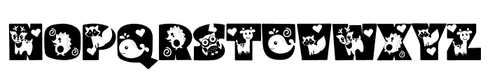 Animal Party Font UPPERCASE