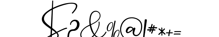 Animal Script Font OTHER CHARS