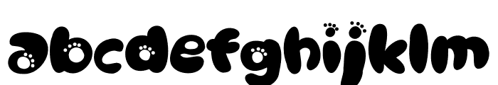 Animals Paw Font LOWERCASE