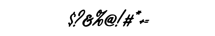 Anindya Beautiful Italic Font OTHER CHARS