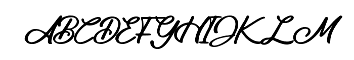 Anindya Beautiful Italic Font UPPERCASE