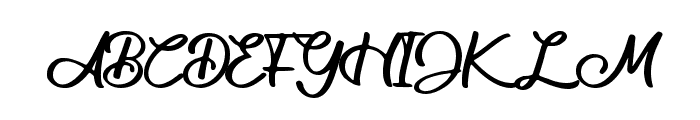 Anindya Beautiful Font UPPERCASE