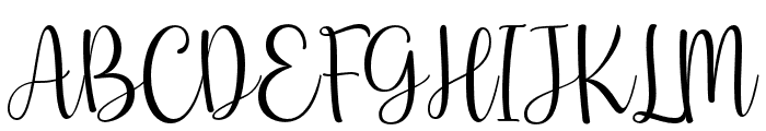 Anissa-Regular Font UPPERCASE