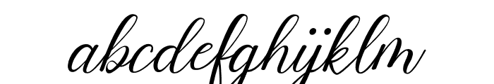 Anjelina Modern Calligraphy Font LOWERCASE