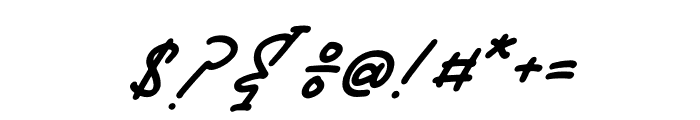 Ankelisa Shlitter Italic Font OTHER CHARS