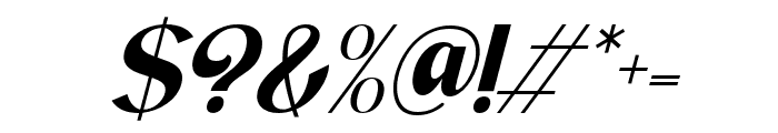 Ankori Italic Font OTHER CHARS