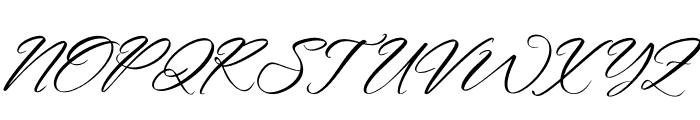 Anlietha Italic Font UPPERCASE