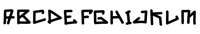 Anomaline Font UPPERCASE