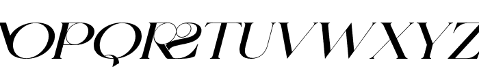 Another Elegant Bold Italic Font UPPERCASE