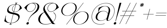 Another Elegant Regular Italic Font OTHER CHARS