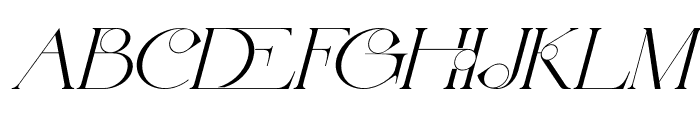 Another Elegant Regular Italic Font UPPERCASE