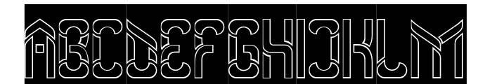 Another Version-Hollow-Inverse Font UPPERCASE