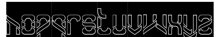 Another Version-Hollow-Inverse Font LOWERCASE