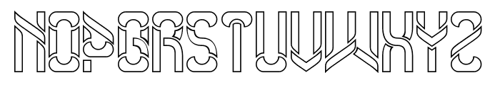 Another Version-Hollow Font UPPERCASE