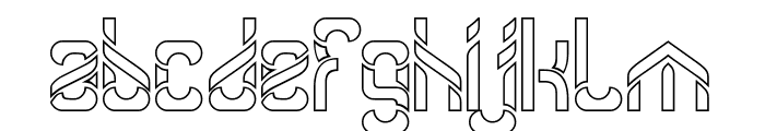 Another Version-Hollow Font LOWERCASE