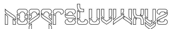 Another Version-Hollow Font LOWERCASE