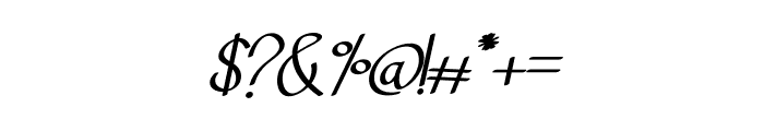 Antaricksa Italic Font OTHER CHARS