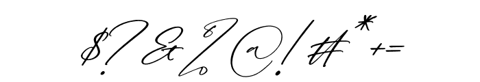 Antariskalia Signature Italic Font OTHER CHARS