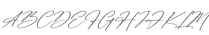 Antariskalia Signature Italic Font UPPERCASE