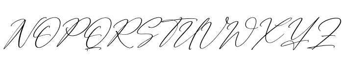 Antariskalia Signature Italic Font UPPERCASE