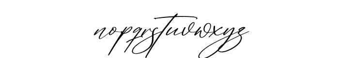 Antariskalia Signature Italic Font LOWERCASE