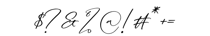 Antariskalia Signature Font OTHER CHARS