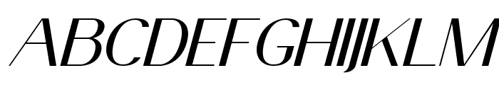 AnteCf-ExtraLightItalic Font UPPERCASE