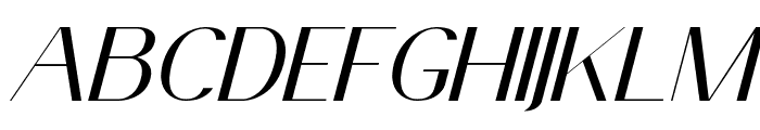 AnteCf-ThinItalic Font UPPERCASE