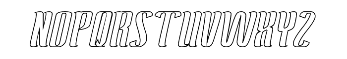 Antelope Run-Hollow Font UPPERCASE