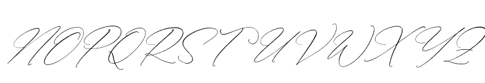 Anthellia Italic Font UPPERCASE