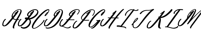 Antholia Riechgan Italic Font UPPERCASE