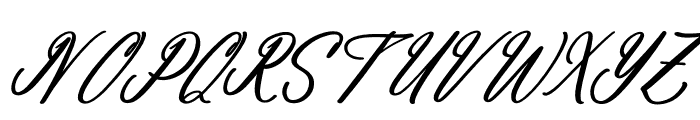 Antholia Riechgan Italic Font UPPERCASE