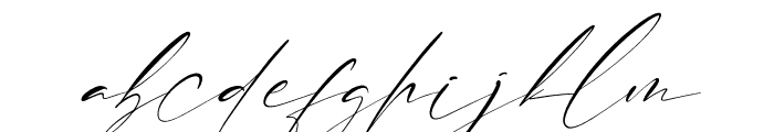 Anthoni Sifnature Italic Font LOWERCASE