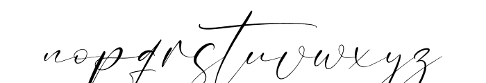 Anthoni Sifnature Font LOWERCASE