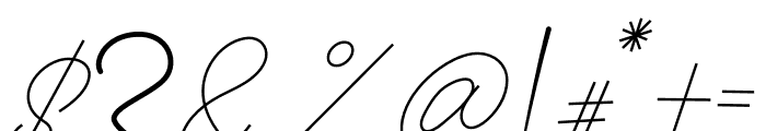 Anthoni Signature Font OTHER CHARS