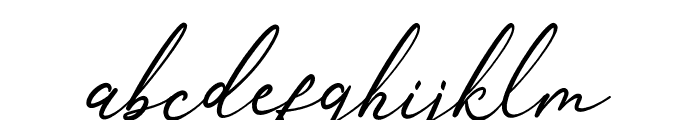 Anthoni Signature Font LOWERCASE