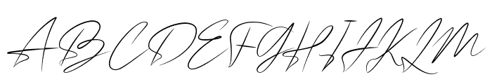 Anthonio Bradley Signature Font UPPERCASE